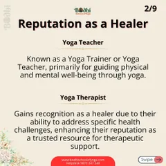 A yoga teacher is known as a trainer, while a yoga therapist gains a reputation as a healer. This is because a therapist is equipped to address specific health challenges, becoming a trusted resource for therapeutic support.