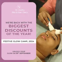 Get ready for our Festive Glow Camp, featuring the biggest discounts of the year. It's your chance to shine brighter this season with our range of treatments from MediFacials and Chemical Peels to advanced Laser and Injectable services.