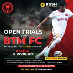A specific call for senior players over 21 years old. Our trials offer a chance for 100% scholarships and job opportunities with Rush Academy for selected players, providing a stable career path in football.