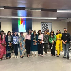 A proud group from HBC and Sneha Shraya showing off the caps they painted. It’s a joy to facilitate workshops that support great causes.