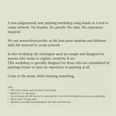 I designed this workshop especially for those who are intimidated by painting or think they have no experience. We use simple techniques with watercolour and acrylic paints, so anyone can join and create something beautiful.