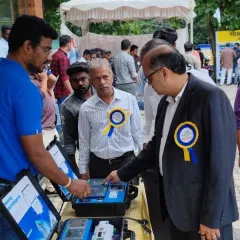 Here is one of our technical experts demonstrating the capabilities of our portable energy monitoring kits at the KETA Energy Conclave. We believe in hands-on engagement, allowing industry professionals to see for themselves how our solutions provide actionable data for better power management.