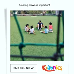 Cooling down is just as important as warming up. We end our sessions with a calm circle time, where we stretch and talk about our favorite parts of the day. It's the perfect way to wind down after an hour of high-energy fun.