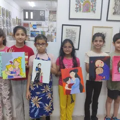 The heartwarming results of our Mother's Day workshop. Kids poured their love into these special paintings, creating the perfect handmade gifts for their moms.