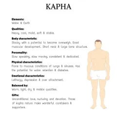 An overview of the Kapha body type, which has a stockier build and a tendency to gain weight. My nutritional guidance for Kapha helps stimulate metabolism and manage water retention.