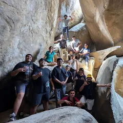 Exploring the Antaragange caves is always a highlight. It's not just a walk; it's an adventure where we navigate through natural rock formations as a team.
