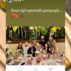 A great night with good people. We were thrilled to host Faf du Plessis, Virat Kohli, Anushka Sharma, and their friends for a memorable dinner in our private dining space.