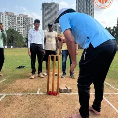 Mangesh Darekar Sir inaugurates the Parents Premier League with a traditional puja at the wickets. This ceremony seeks blessings for a tournament filled with good sportsmanship and memorable moments.