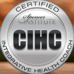 The official seal of my Certified Integrative Health Coach (CIHC) qualification. This represents my expertise in integrating nutrition, fitness, and mental well-being into a single, effective coaching plan.