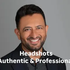 A classic grey backdrop provides a sophisticated and timeless feel for a professional headshot. My process focuses on capturing a relaxed yet confident expression that feels genuine and suitable for any business context.