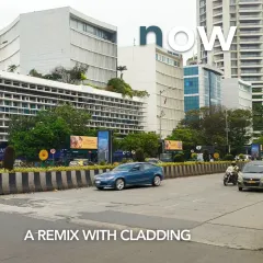Shivsagar Estate as it stands now, a "remix with cladding." The image shows how architectural landmarks adapt over time, sometimes finding themselves dressed for a different era, reflecting the city's evolving tastes and needs.