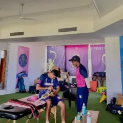 Our academy boy, Ravi Roshan Singh, at the Rajasthan Royals pre-season camp for IPL 2025. We provide our senior players with the platform and exposure needed to make it to the highest levels of cricket.