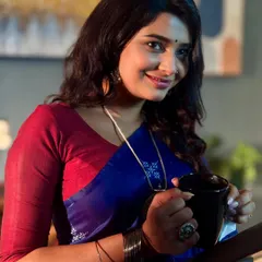 This look for the character 'Rama' is all about fresh, believable beauty. The makeup is designed to look like naturally flawless skin, perfect for on-screen close-ups.