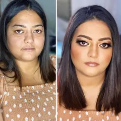 A beautiful, subtle enhancement using earthy tones. This look is perfect for learning the fundamentals of creating a nude makeup look that is polished and sophisticated.