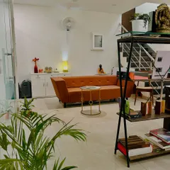 The waiting area of our studio. We believe our office should reflect our design philosophy: modern, comfortable, and welcoming.