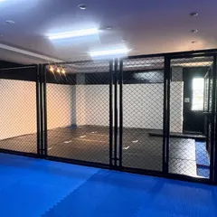 Welcome to the cage at our HSR Layout dojo. This is where you'll test your limits, spar with champions, and get the real fight feel. It's not a regular gym; it's a professional training ground.