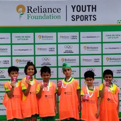 Our U-9 players proudly display their medals after a competitive match in the RFYL. These experiences are vital for their development as young athletes.