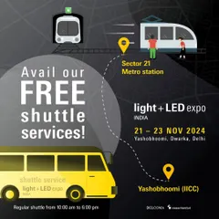 We offer a free and convenient shuttle service for a stress-free commute to the expo. This graphic provides all the details, showing the route from the Sector 21 Metro station directly to the Yashobhoomi venue.