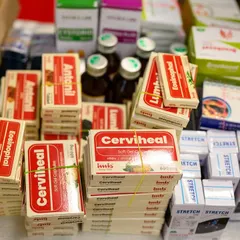 A close-up of the Ayurvedic medicines we provided at our free Bone Mineral Density camp. We ensured that participants had access to the remedies they needed to start their journey to better bone health.