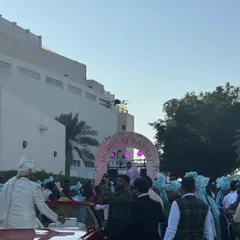 The 'Mohit ki Baraat' procession in Bahrain. I manage the music for the entire procession, ensuring a seamless flow of high-energy tracks as the groom makes his grand entrance.