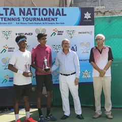 Our Chairperson, Mr. Balram Singh, as the Chief Guest at the U-14 & U-16 Nationals held at the prestigious Delhi Lawn Tennis Association (DLTA) complex.