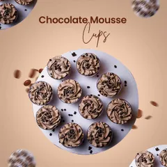 A whole tray of happiness. These individual Chocolate Mousse cups are perfect for parties, events, or just stocking up your fridge for a week of sweet cravings. Each cup is a spoonful of pure chocolate delight.