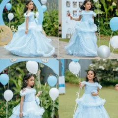A collage capturing the birthday girl's joy and confidence in her custom-themed party. Seeing her shine is the most rewarding part of our work as event curators.