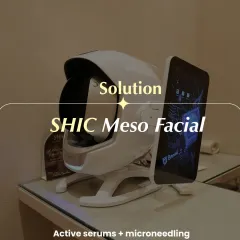 The solution for tired, dull, or uneven skin is our SHIC Meso Facial. We use a combination of active serums and microneedling to brighten, rebalance, and restore your natural glow.