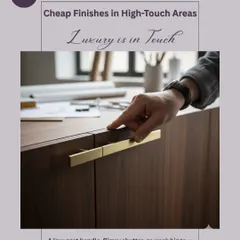 Luxury is in the touch. A flimsy handle or a weak hinge can instantly break the experience of a high-end space. We prioritize tactile quality in high-touch areas because the details you interact with daily matter the most.