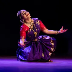 A beautiful memory from 2014, with my student Meera Krishna completely absorbed in her recital. Her performance was a testament to her dedication and the power of storytelling through dance.