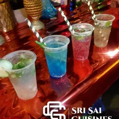 A lineup of some of my most popular mocktails ready to be served. I offer a range of flavors, including a spicy chili mocktail, a blue curacao drink, and a classic mojito, all served with fun, striped straws.
