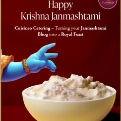 I prepare special bhog for Krishna Janmashtami, turning traditional offerings into a royal feast. This poster reflects my commitment to making your religious celebrations both divine and delicious with specially crafted dishes.