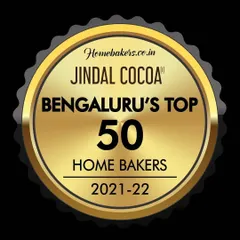 We are thrilled to officially share that we were recognized as one of Bengaluru's Top 50 Home Bakers for 2021-22 by Homebakers.co.in. It's an honor to be part of this amazing community.