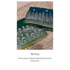 My organza georgette sarees are perfect for both party wear and traditional occasions. They are super soft, easy to drape, and lightweight, with a contrast backing that adds a unique touch.