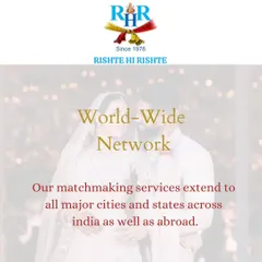 Our world-wide network ensures we can find the right match for you, no matter where you are. Our matchmaking services extend across all major cities in India and abroad for the NRI community.