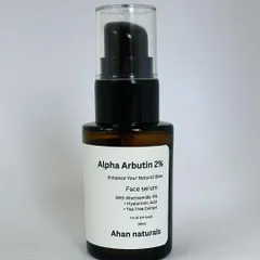 Enhance your natural glow with my Alpha Arbutin 2% Face Serum. Formulated to visibly brighten your complexion and reduce discoloration, it also contains Niacinamide and Hyaluronic Acid to hydrate and protect your skin.