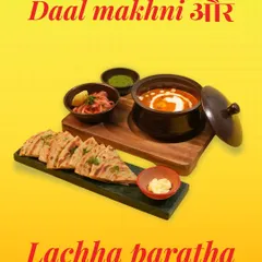 My Dal Makhni and Lachha Paratha platter is the ultimate comfort food. The slow cooked dal is paired with flaky, layered parathas for a meal that feels like a warm hug.
