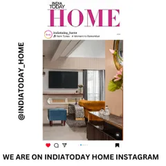 Another proud moment! My "Villa Amara" project was featured on the India Today Home Instagram. This project was all about blending traditional Indian elements with contemporary aesthetics.