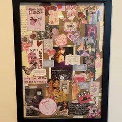 For the Swiftie in your life, this frame is pure magic. It blends personal photos with Taylor Swift's 'Lover' and 'Speak Now' era aesthetics, including lyrics from "Enchanted," album art, and "main character" energy for a truly personalized fan gift.