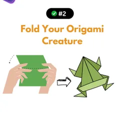 Step 2: Fold your origami creature. This step is all about following a precise algorithm. Each fold is a command that transforms a 2D sheet of paper into a 3D object.