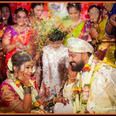 The vibrant Akshata ritual, where the couple showers each other with blessed rice. We capture the color, joy, and significance of this beautiful tradition.