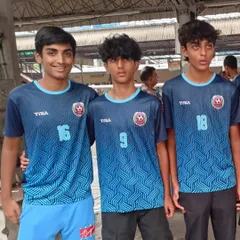 Congratulations to our players Hardik, Arnav, and Pronoy for representing the Haryana U15 state team in the BC Roy National Football Championship.