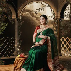 A magical, moonlit night theme created in our studio, with a traditional Indian seating arrangement.