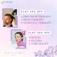 Our summer specials often include a flat discount on all hair loss therapies. This is a great time to book a package for PRP, PRFM, Mesotherapy, or Stem Cell Therapy and save on your treatment.