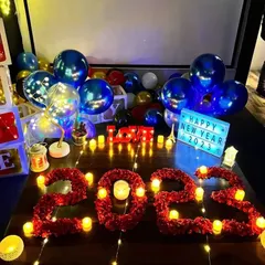 Celebrating New Year 2023 in style. This setup shows how we can customize decor for any festival or special occasion.