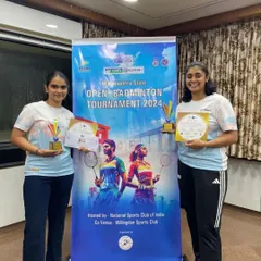 A fantastic achievement for Vedika Kulkarni from our Chembur Gymkhana center, who bagged a Silver Medal in the Women’s Doubles at the Maharashtra State Open Badminton Tournament.