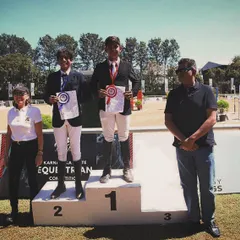 A fantastic medal haul for my riders at the Karnataka State Equestrian Competition. This podium shot celebrates the multiple gold and silver medals won by our dedicated team.