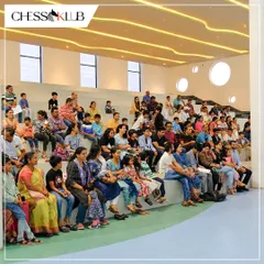 Our events are a family affair. Here you can see parents, students, and chess enthusiasts gathered together, watching the action and cheering on the players at our Chess Carnival.