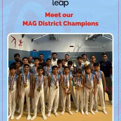 Meet our MAG District Champions. Seventeen of our boys qualified for the State championships, a milestone that reflects their perseverance, focus, and commitment. We are so proud of each and every one of them.