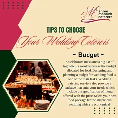 I aim to be a partner to my clients, offering my expertise to help you succeed. This graphic provides valuable tips on budgeting for wedding food, showcasing my deep industry knowledge and commitment to your success.